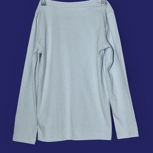 NWT J. Crew Crewcuts Long-Sleeved Blue Sequin Snowman Graphic Tee, Size XS (4-5) - Picture 6 of 9